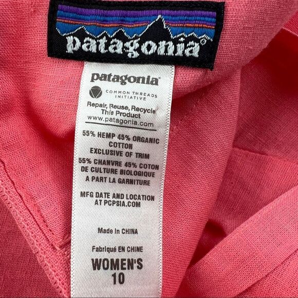 Patagonia size 10  hemp /organic cotton blend spaghetti strap blouse - Picture 8 of 9